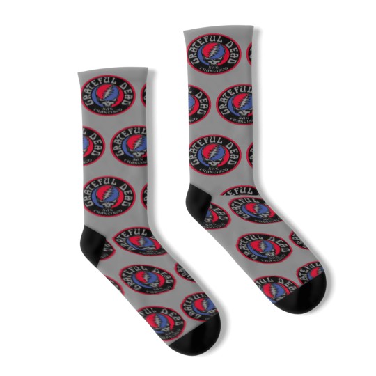 Discover grateful band dead,grateful skull dead, grateful logo dead band Socks