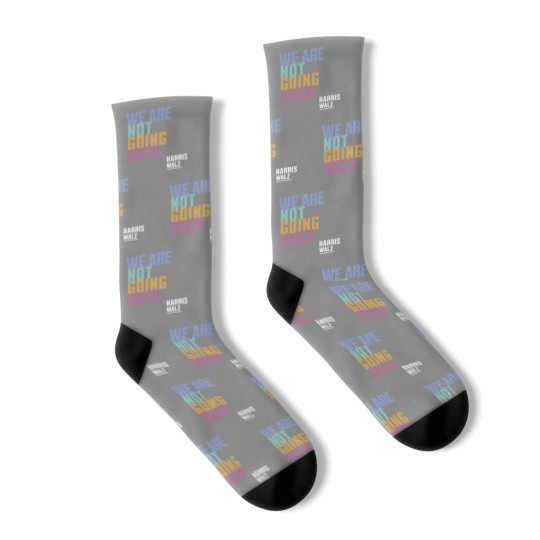 Discover Harris Walz We're Not Going Back, Harris Walz 2024 Socks