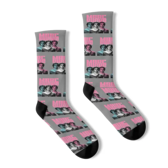 Discover Marc Sucks Empire Records Mark Funny Pop Art 90 Movies Damn the Man Unisex Socks