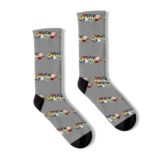 Discover Kamala Harris Vintage Floral Feminine First Female President Socks