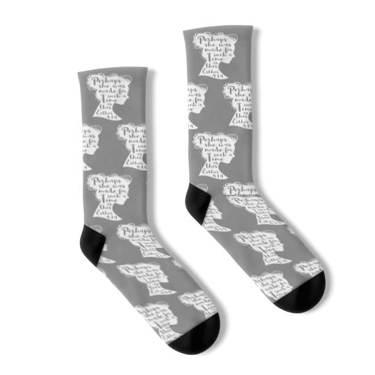 Discover Perhaps She Was Made For Such A Time Socks