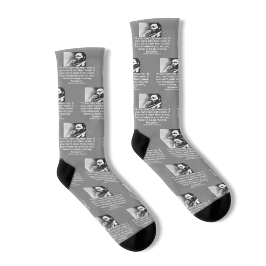 Discover Socks Featuring Martin Luther King Inspirational Sayings