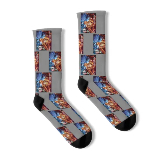 Discover Kyojuro Kyo Rengokoo vs Akaza Socks