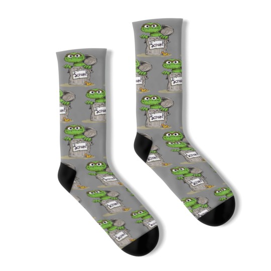 Discover Oscar the Grouch Scram Socks
