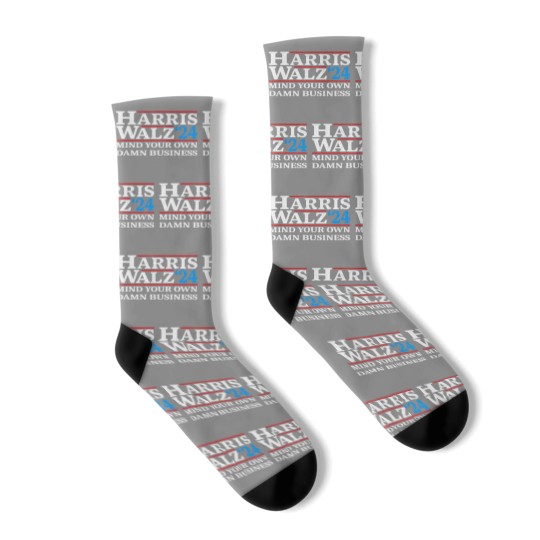 Discover Harris Walz Waltz 2024 Mind Your Own Damn Business Socks