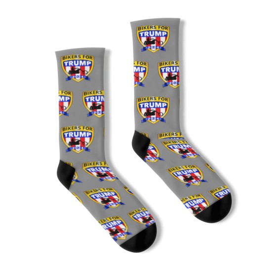 Discover Bikers for Trump 2024 American Socks