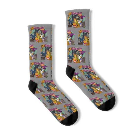 Discover Vintage Spooky Scooby-Doo Socks: Haunted House