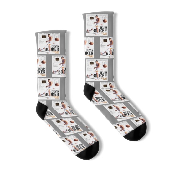Discover Devin Booker SLAM Poster Socks, Devin Booker Magazine Socks