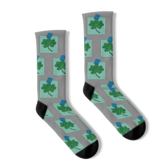 Discover Frys 7 leaf clover - Futurama Socks