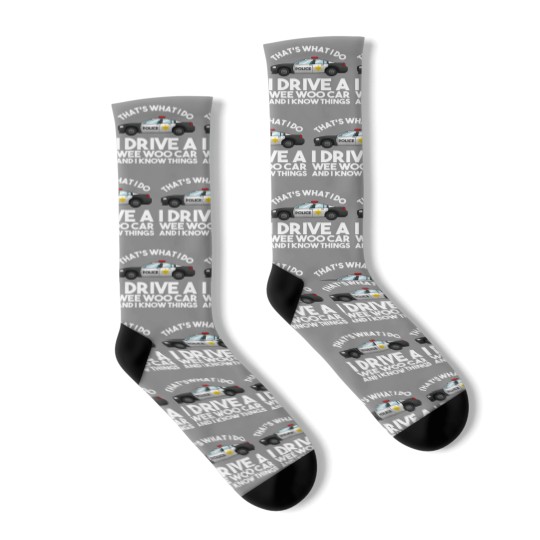 Discover Funny Police Officer Gift For Cop Law Enforcement Men Women Socks