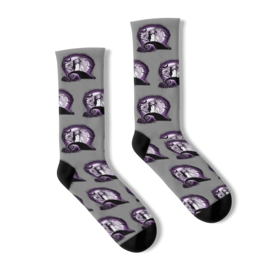 Discover Moonlight Nightmare (Purple) - Nightmare Before Christmas - Socks