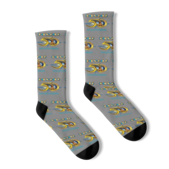 Discover Kansas 50th Anniversary Tour Leftoverture Point of Know Return Socks