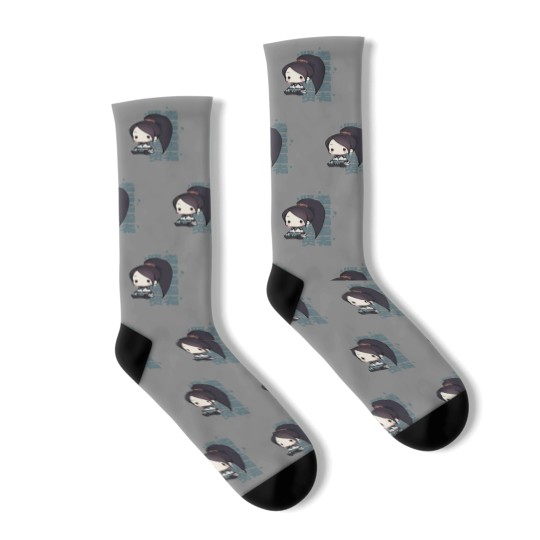 Discover Sage Valorant Socks - Cute Chibi Agent Gamer Gift