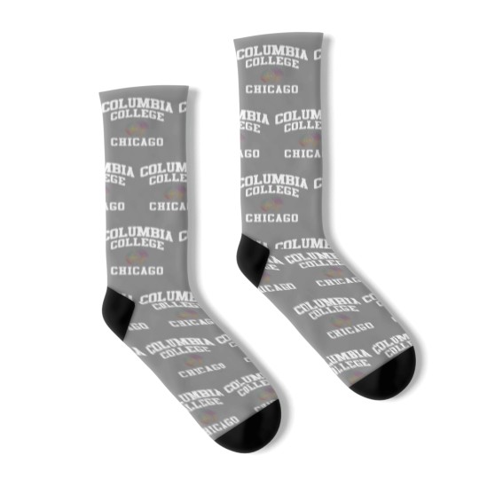 Discover Columbia College Chicago CCC Logo Socks