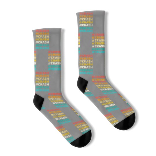 Discover Hashtag Crash Crash Socks