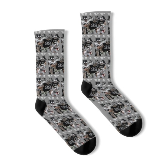 Discover Vintage 90s Graphic Style Maxx Crosby Socks - Maxx Crosby Football Socks