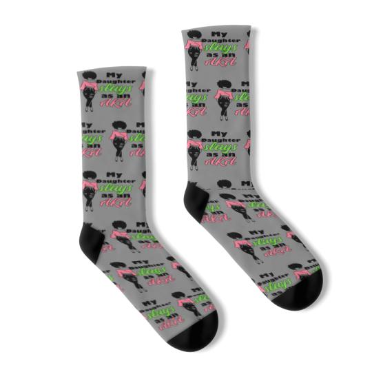 Discover AKA Sorority Daughter Paraphernalia Gift For Mom Socks