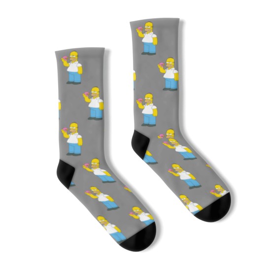 Discover The Simpsons Homer Simpson Donut Socks