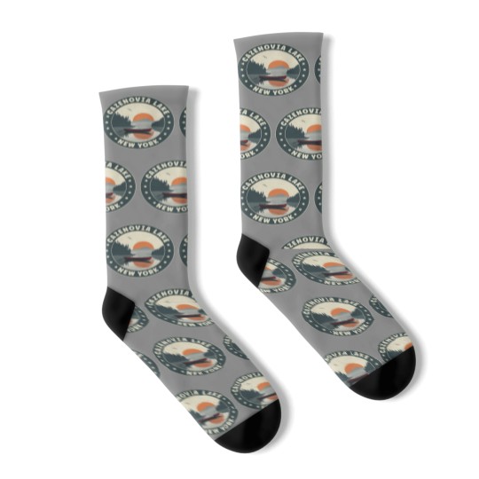 Discover Cazenovia Lake Cazenovia Lake New York Sunset Socks