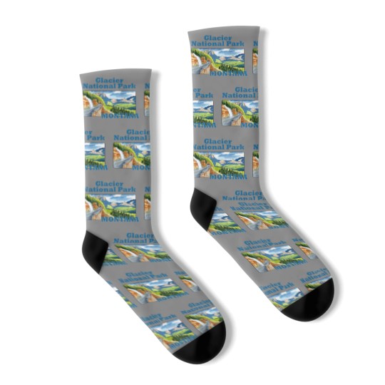 Discover Glacier National Park, Montana - Glacier National Park - Socks