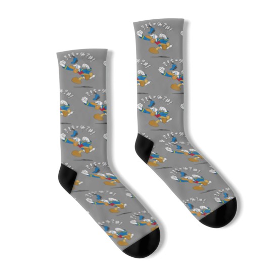 Discover and friends donald angry jump Socks
