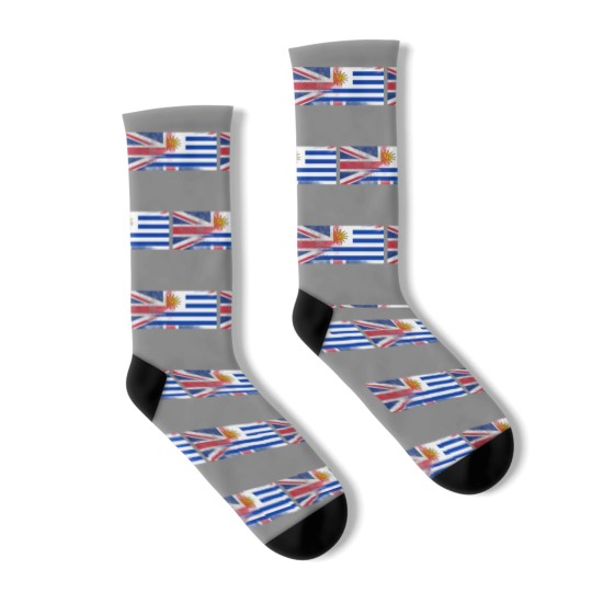 Discover British Uruguayan Half Uruguay Half UK Flag Socks