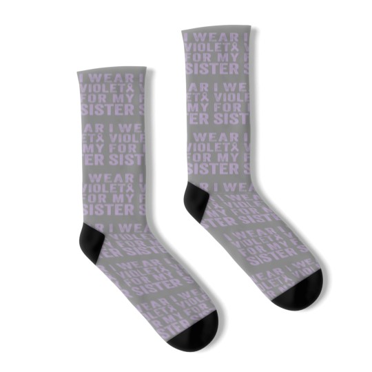 Discover I Wear Violet For My Sister Socks