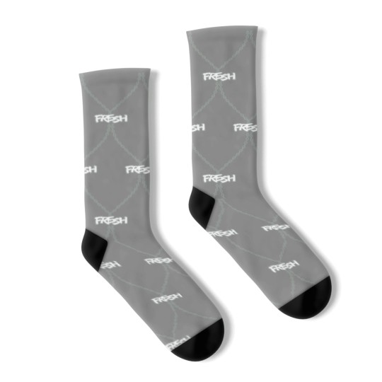 Discover fresh fresh hip hop music party text necklace jewe Socks