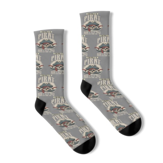 Discover Pirate Costume Jolly Roger Skull Eye Patch Socks