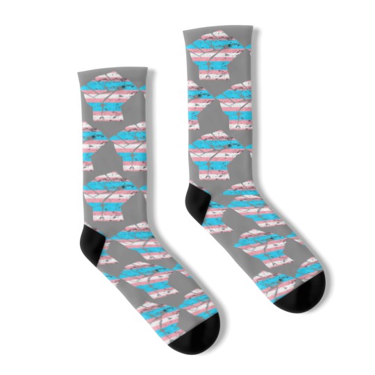 Discover Resist Fist Transgender Flag Trans Pride T Socks