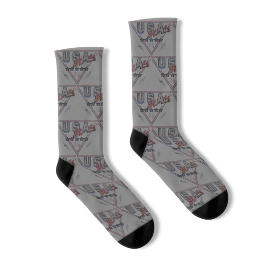 Discover Slay Usa Triangle Graphic Socks
