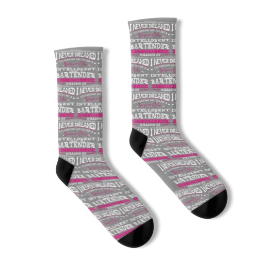 Discover Bartender - Never dreamed of being a bartender Socks