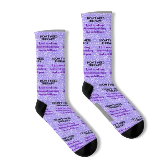 Discover Diamond Painting No Therapy Socks