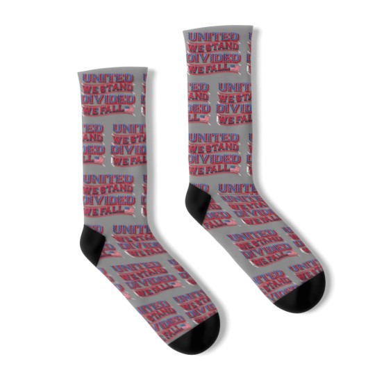 Discover United We Stand, Divided We Fall  White Socks