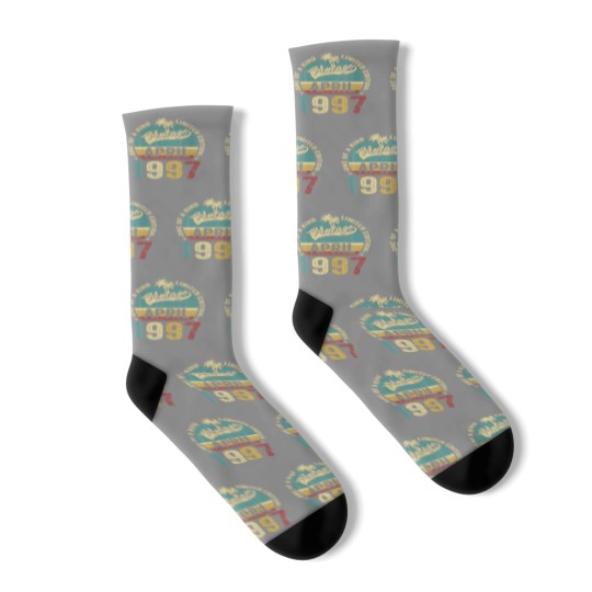 Discover Vintage 25 Years Old April 1997 Decorations 25Th B Socks