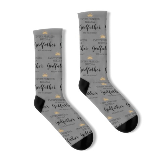 Discover Every Princess Needs A Godfather Proposal Socks