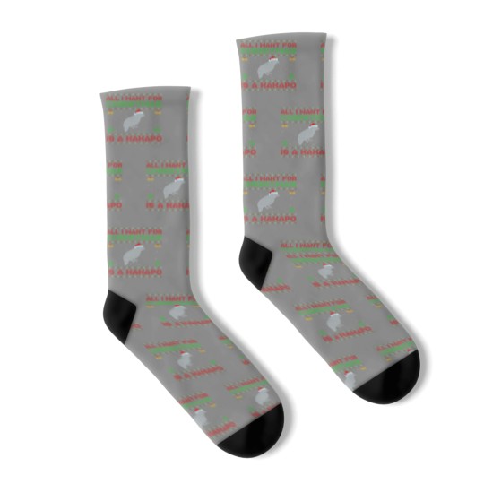 Discover Funny Ugly All I Want For Christmas Is A Kakapo Socks
