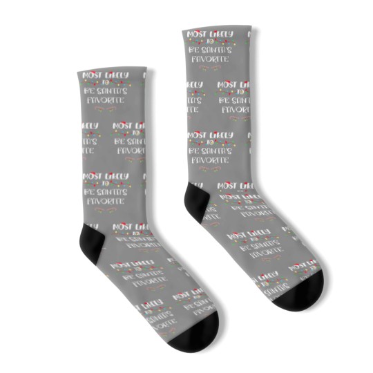 Discover Most Likely To Christmas Be Santa’S Favorite Famil Socks