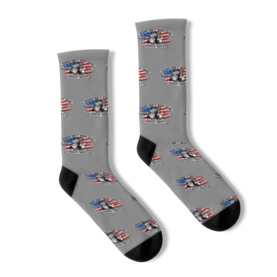 Discover Heroes Don't Wear Capes, They Wear Dog Tags Socks