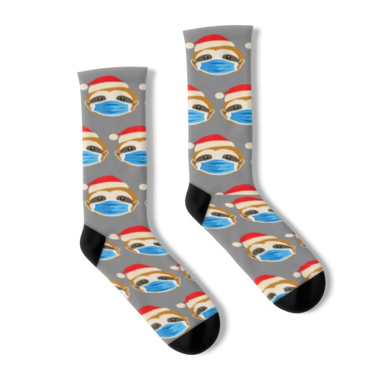 Discover Sloth Wearing Face Mask Pajamas Christmas Gifts Socks