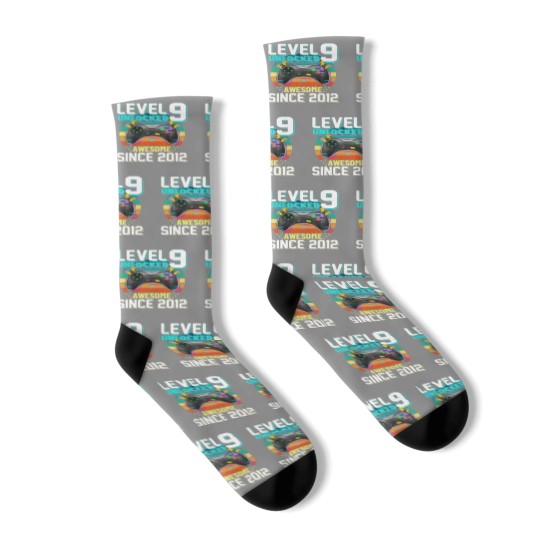 Discover Awesome 2012 Level 9 Unlocked Video Game 9 Years O Socks