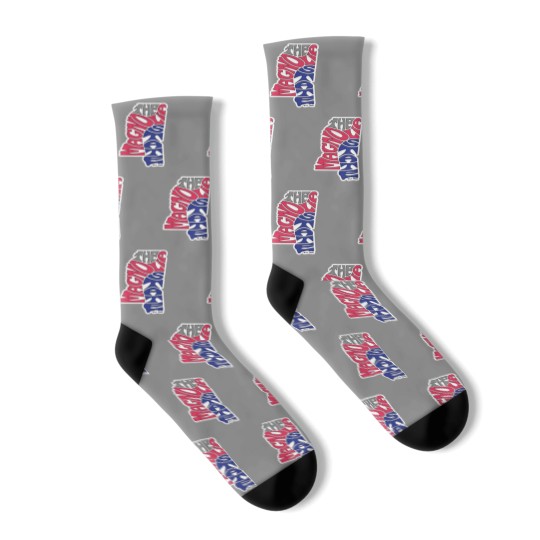Discover The Magnolia State - Mississippi Wo Socks