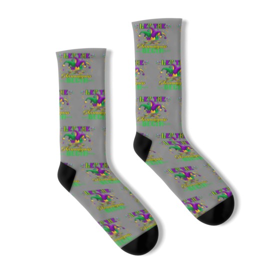 Discover Let The Shenanigans Begin Men Women Mardi Gras Socks