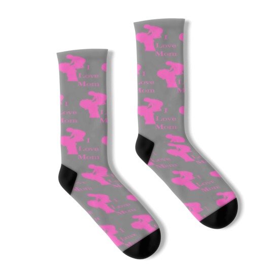 Discover I love mom Socks