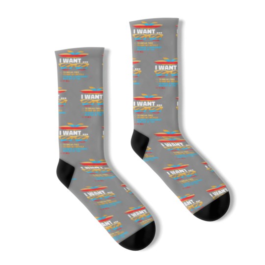 Discover I Want To Break Free To Ride My Bicycle It All Gif Socks