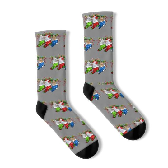 Discover Funny Three Rabbit In Sock Christmas Rabbit Gift Sleeveless Socks