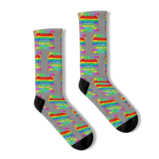 Discover Level 120 Days Of Preschool Completed Video Game P Socks