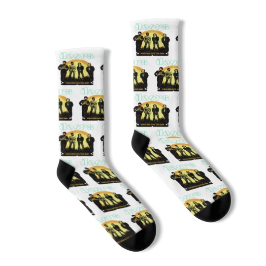 Discover The Doors Waiting for the Sun Jim Morrison Grey Licensed Socks Socks Men