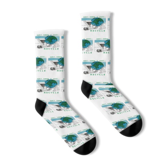 Discover Earth Day Recycle Socks