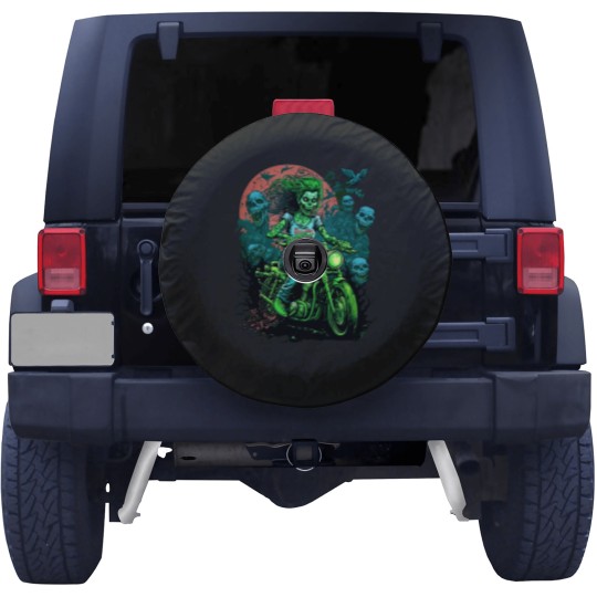 Discover Zombie Girl riding a motorcycle.png American Chopper.png Spare Tire Covers